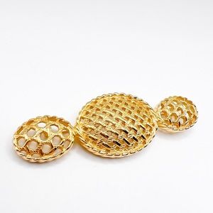 Vintage Christian Dior Lattice Weave Brooch